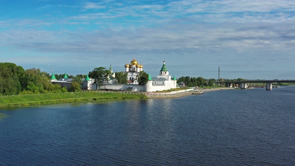 Aerial View of Ipatievsky Monastery in Kostroma