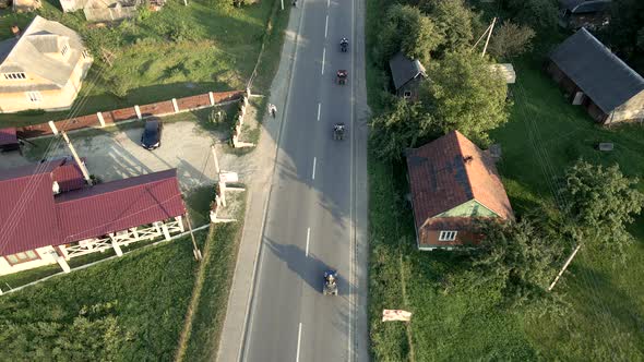 ATV Riding Attraction Overhead Aerial View