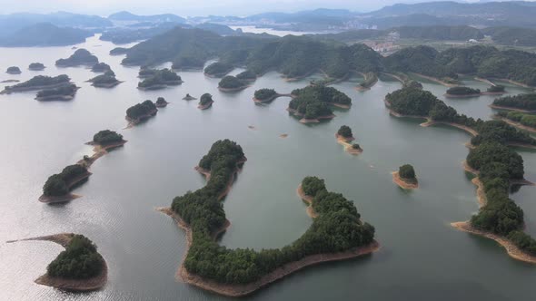 Aerial View of Thousand Island Lake