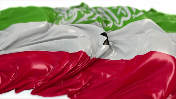 Somaliland Flag On A White Chalkboard  alt