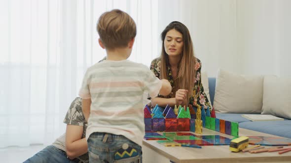 Family playing together