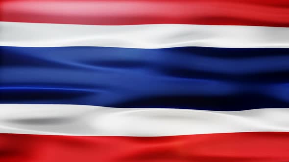 Thailand Flag Waving