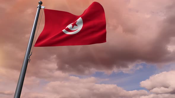 Tunisia Flag 4K