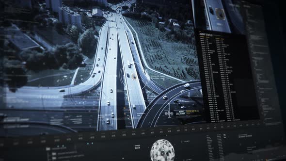 Sending police drones towards the target after Advanced analysis of a vehicle alt