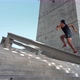 Athlete Runner Jogging Workout on Stairs - VideoHive Item for Sale