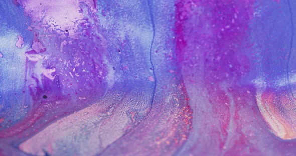 Glitter Ink Flow Color Fluid Mix Iridescent Paint