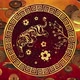 2022 Chinese New Year of the Tiger on the Background of Chinese Coins Spring Festival Wish for - VideoHive Item for Sale