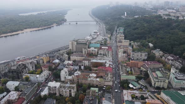 Kyiv - the Capital of Ukraine. Aerial View. Kiev