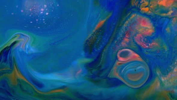 Abstract Colorful Sacral Liquid Waves Texture 418