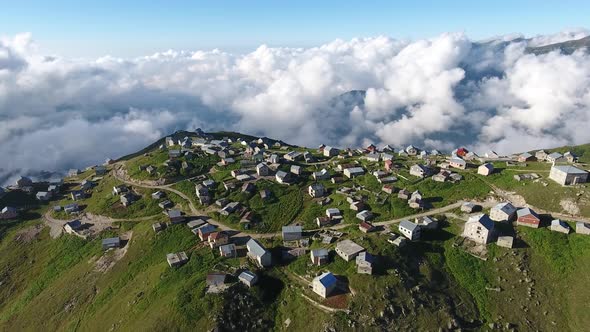 High Altitude Plateau and Clouds