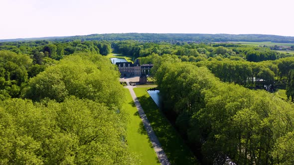 Aerial View Shot of Castle