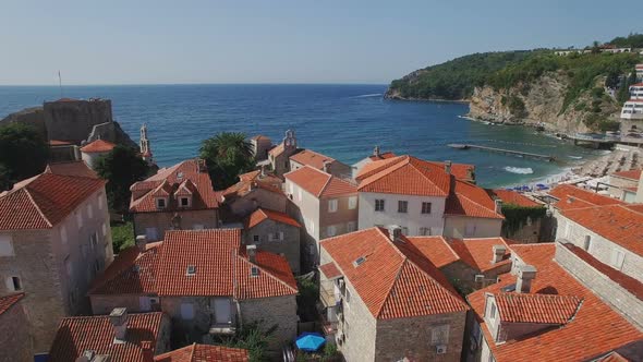 European Old Town With Medieval Cathedral