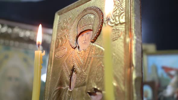 Ancient Icon Of Saint Nicholas