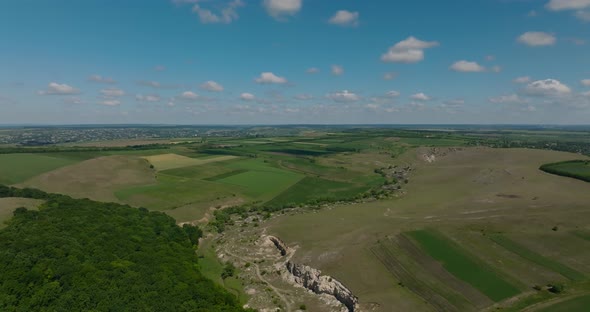 aerial shot of trinca canyon