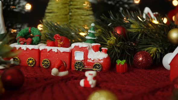 Christmas Train With Decoration