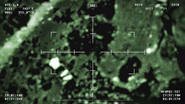 Modern military operation system launching the rocket into the target at night alt