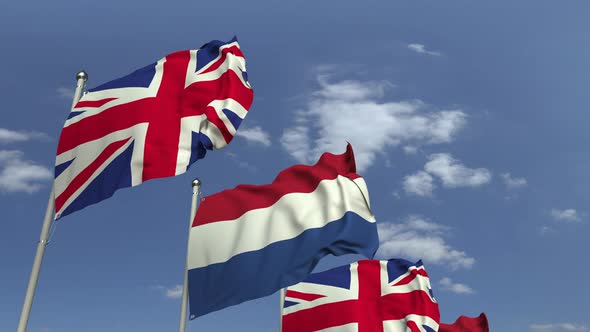 Flags Netherlands UK