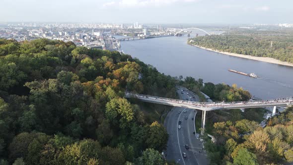 Kyiv - the Capital of Ukraine. Aerial View. Kiev