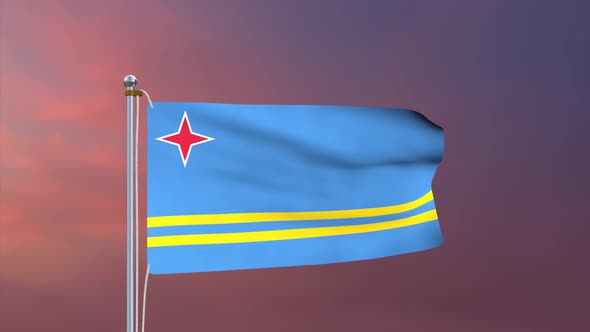 Aruba Flag 4k