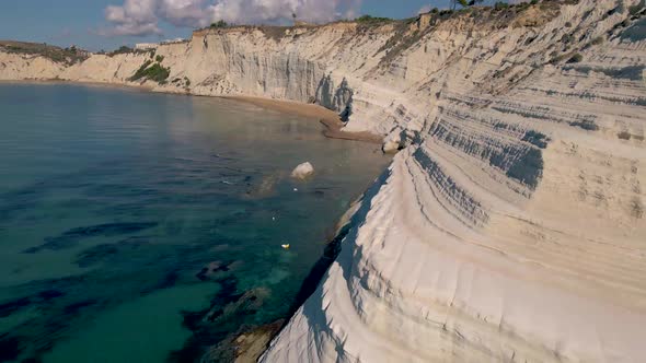 Scala Dei Turch Sunset at the White Cliffs of Scala Dei Turchi in Realmonte Sicily