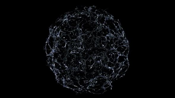 Liquid Explode 01 Slow Motion With Matte Channel