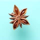 Star Anise Rotating on Blue Cyan - VideoHive Item for Sale