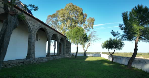 TEMPLAR HERMITAGE OF ALTAGRACIA IN GARROVILLAS DE ALCONETAR CACERES