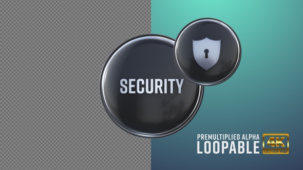 Security Badge Looping with Alpha Channel