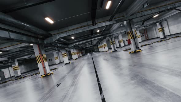 Empty Underground parking