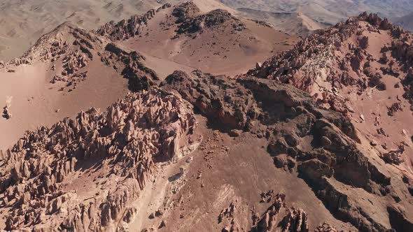 Arid desert and strange stones