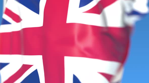 Flying Flag of the United Kingdom