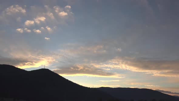 Clouds in Sky Before Sunset