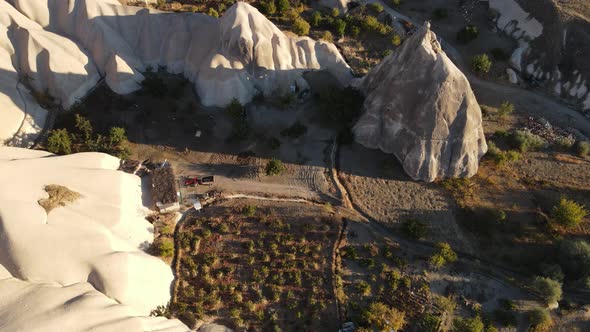 Aerial View Cappadocia Landscape