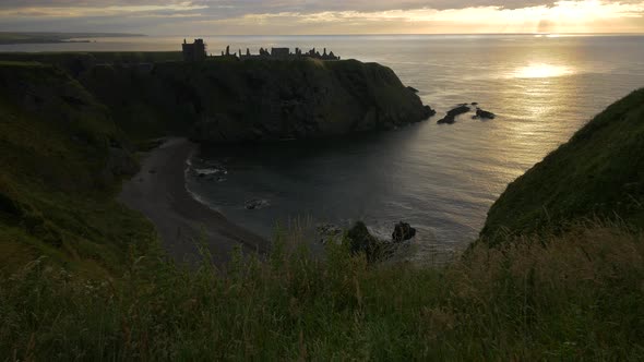 The Dunnottar Castle in the morning light