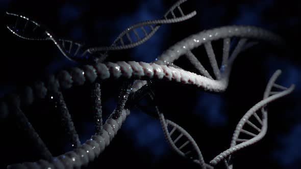 4K Abstract DNA 3D animation