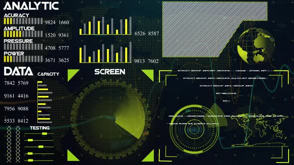 searching radar HUD screen animation. Vd 1575