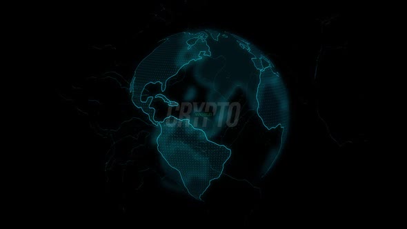 Crypto Earth Background