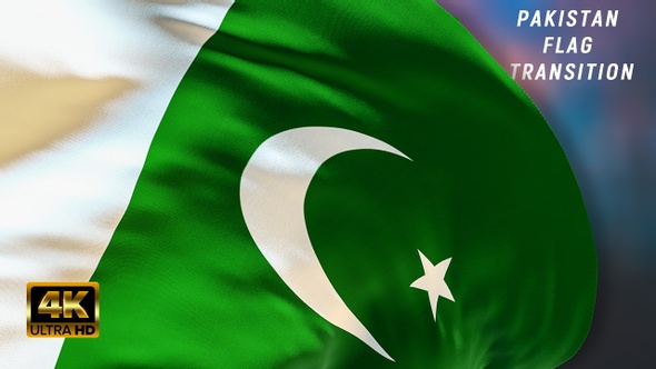 Pakistan flag transition