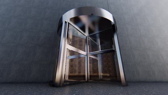 Luxury Building Revolving Door Loop