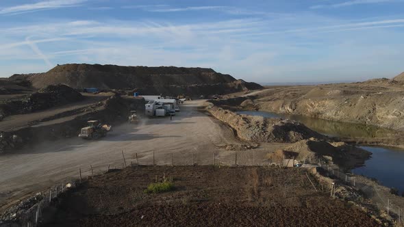 Aerial View Construction Site