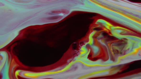 Abstract Psychedelic Sacral Paint Swirling And Explosion Bacground 