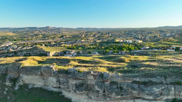 Cappadocia aerial view 4 K View of the City Urgup