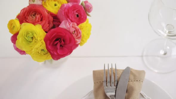 Various cutlery on wooden table 4k