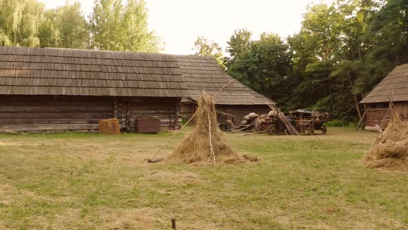 Ancient Historical Shack Cabins