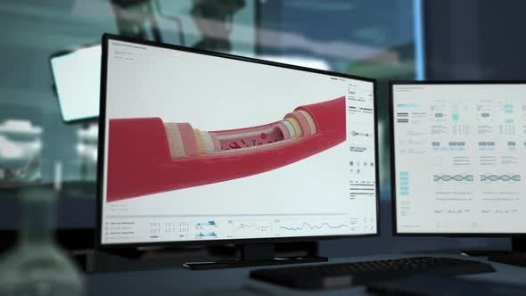 High Tech Health Examination Interface Checks Antibodies In Blood Stream alt