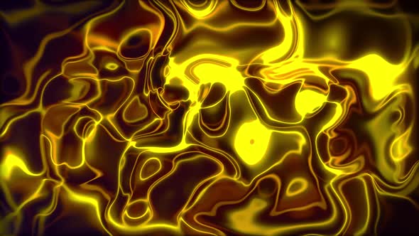 Golden Liquid Abstract Background Seamless Loop V3