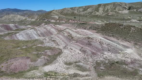 colorful hills nature