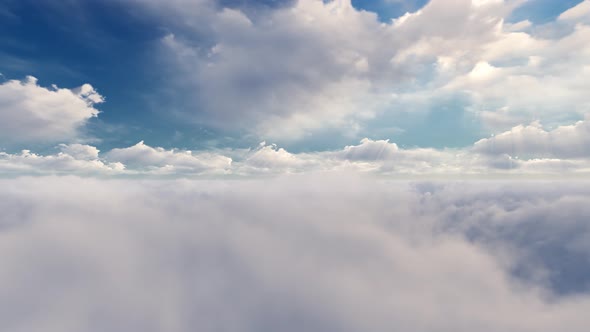 Fly Above Clouds Loopable 4k