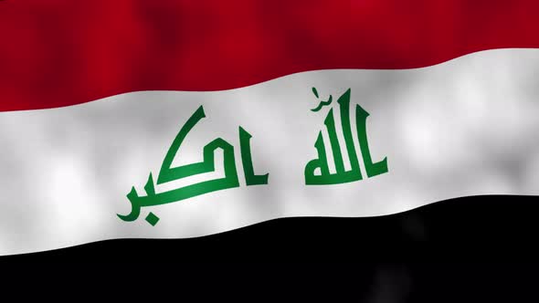 Iraq Flag - Official Symbol of the Country Nationalism, Motion Graphic