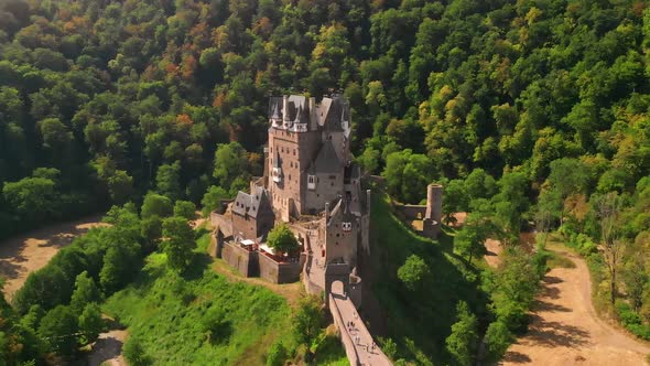 Aerial View of Churches and Castles 